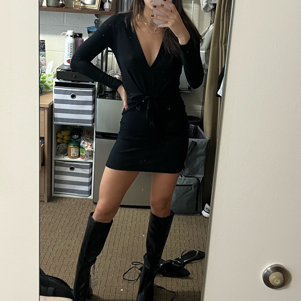 Black Women's Mini Sweater Dress Free People